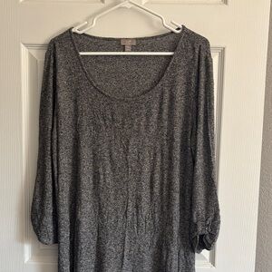 J. Jill Black and White Knit Top